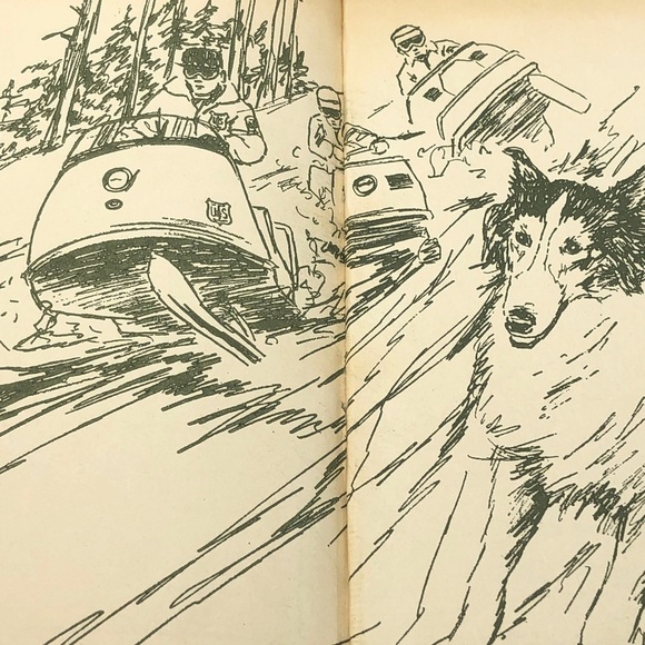 1969 “Lassie Lost in the Snow” , by Steve Frazee.  Hardcover Book - Picture 7 of 9